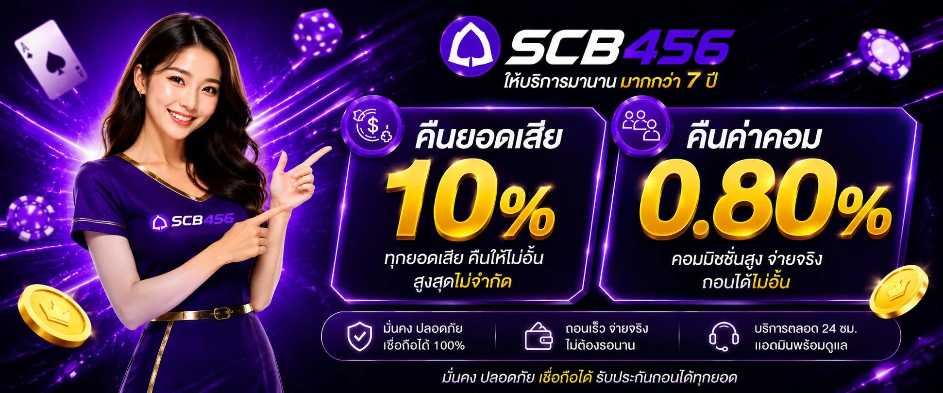 หน้าเว็บ SCB456 ทางเข้าเว็บหลัก รวมเกมสล็อตและคาสิโนออนไลน์